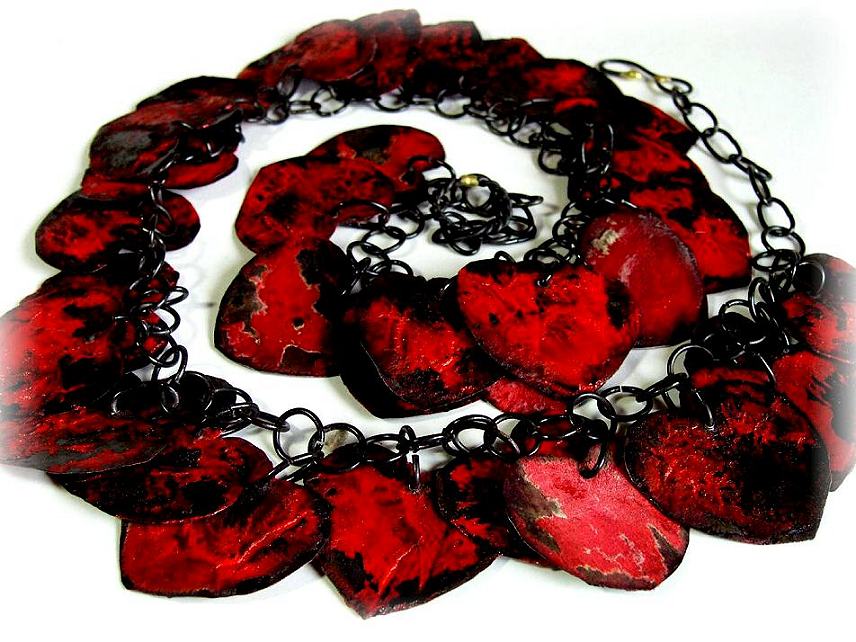 Red Hearts Necklace