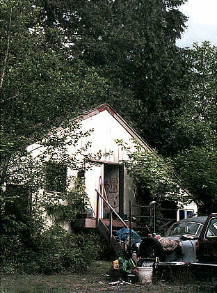 1990, front of studio; now: darkroom at left, center studio, metal shop at right.